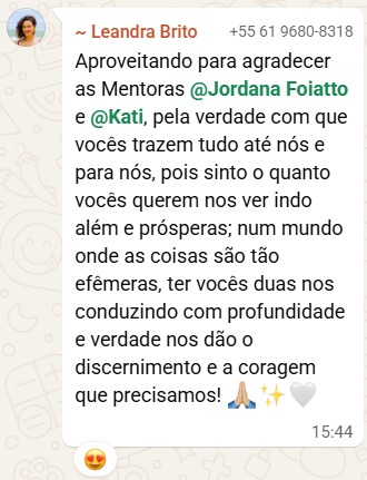 Depoimento Leandra Brito — condução com profundidade